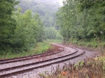 S-curve and siding on the NS Knoxville District Jellico line